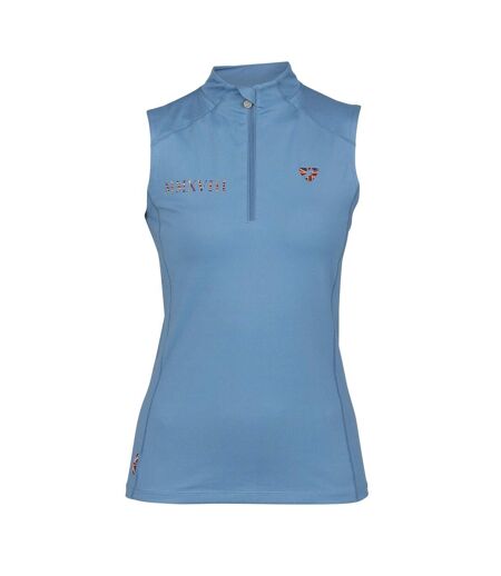 Womens/ladies Team Sleeveless Base Layer Top Steel Aubrion