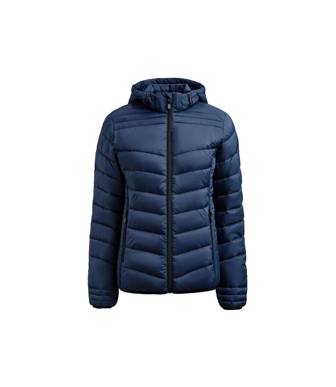 Womens/ladies Jacket Navy Printer-2