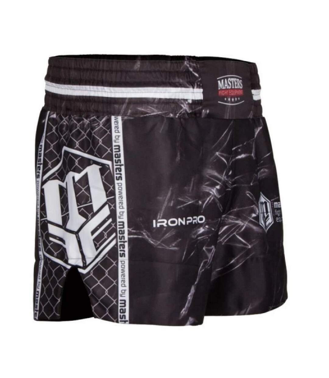 Unisex Adult Marble Training Shorts Black Masters-4