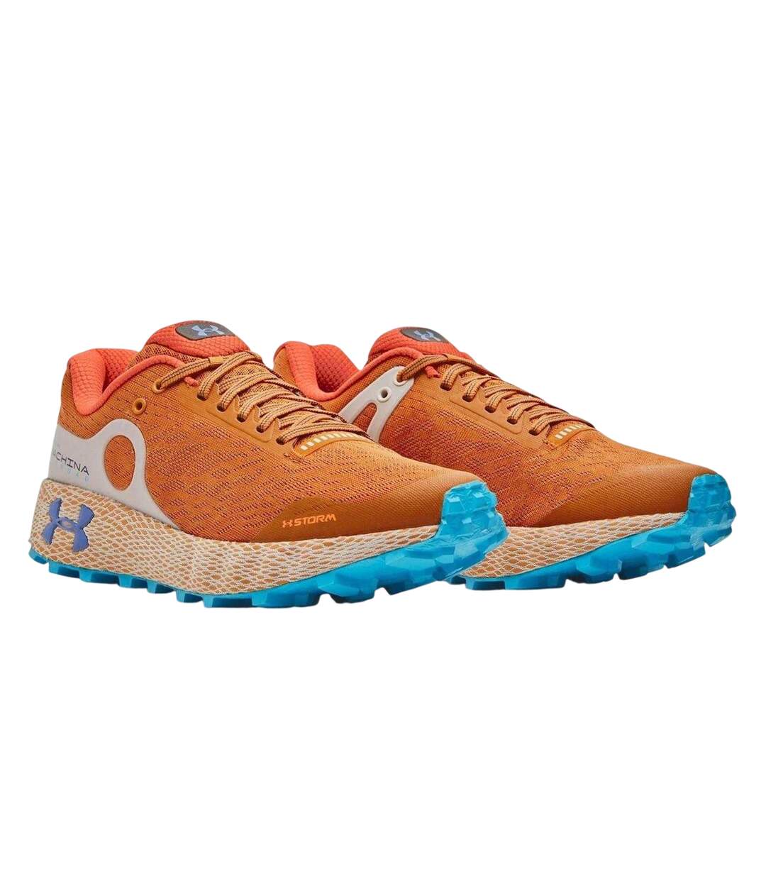 Mens Hovr Machina Off Road Shoes Orange Under Armour-4