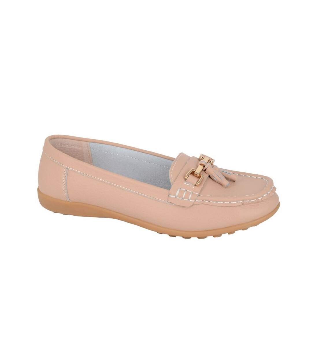 Mocassins femme beige Boulevard