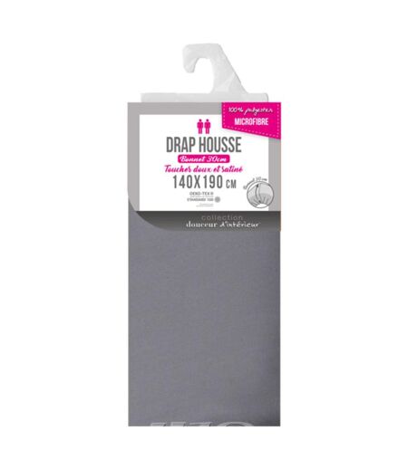 Drap Housse Microfibre Oscar 140x190cm Anthracite