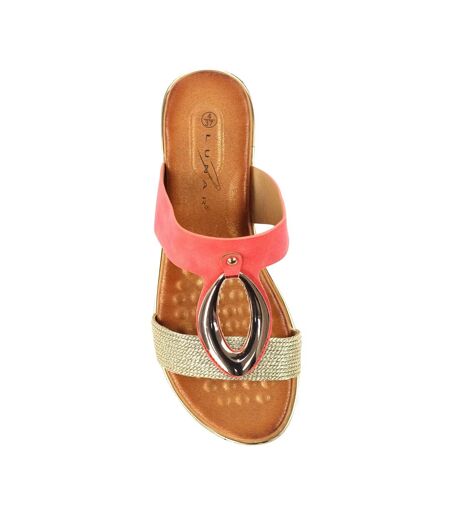 Sandales porto femme corail Lunar