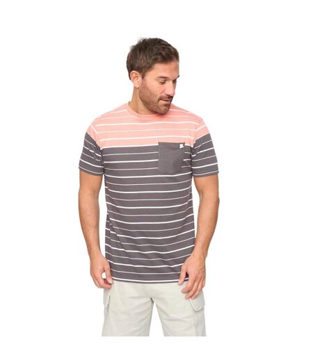T-shirt Manches Courtes Tous Les Jours Blaydon Homme Anthracite À Rayures Bewley & Ritch