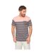 T-shirt Manches Courtes Tous Les Jours Blaydon Homme Anthracite À Rayures Bewley & Ritch-2