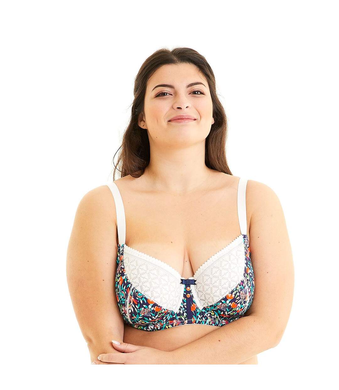 Soutien-gorge grand maintien ivoire Pâquerette