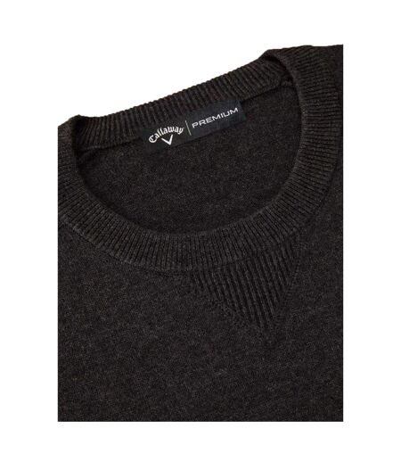Pull Manches Longues Motif/style Uni Homme Gris Flanelle Chiné Callaway