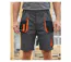 Bermuda de travail homme Terratrend 3231GN multi-poches gris et noir renforcé en tissu Oxford-1