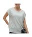 T-shirt blanc/vert femme vero moda mava-1