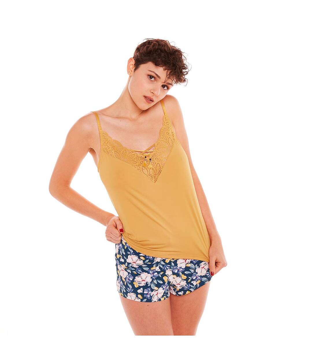 Top-short jaune Zazie-2