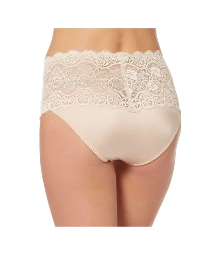 Culotte Couvrante Motif/style Floral Femme Blanc Cassé Triumph