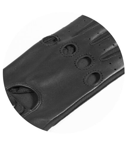 Isotoner Gants femme tactiles en cuir de mouton - non doublés