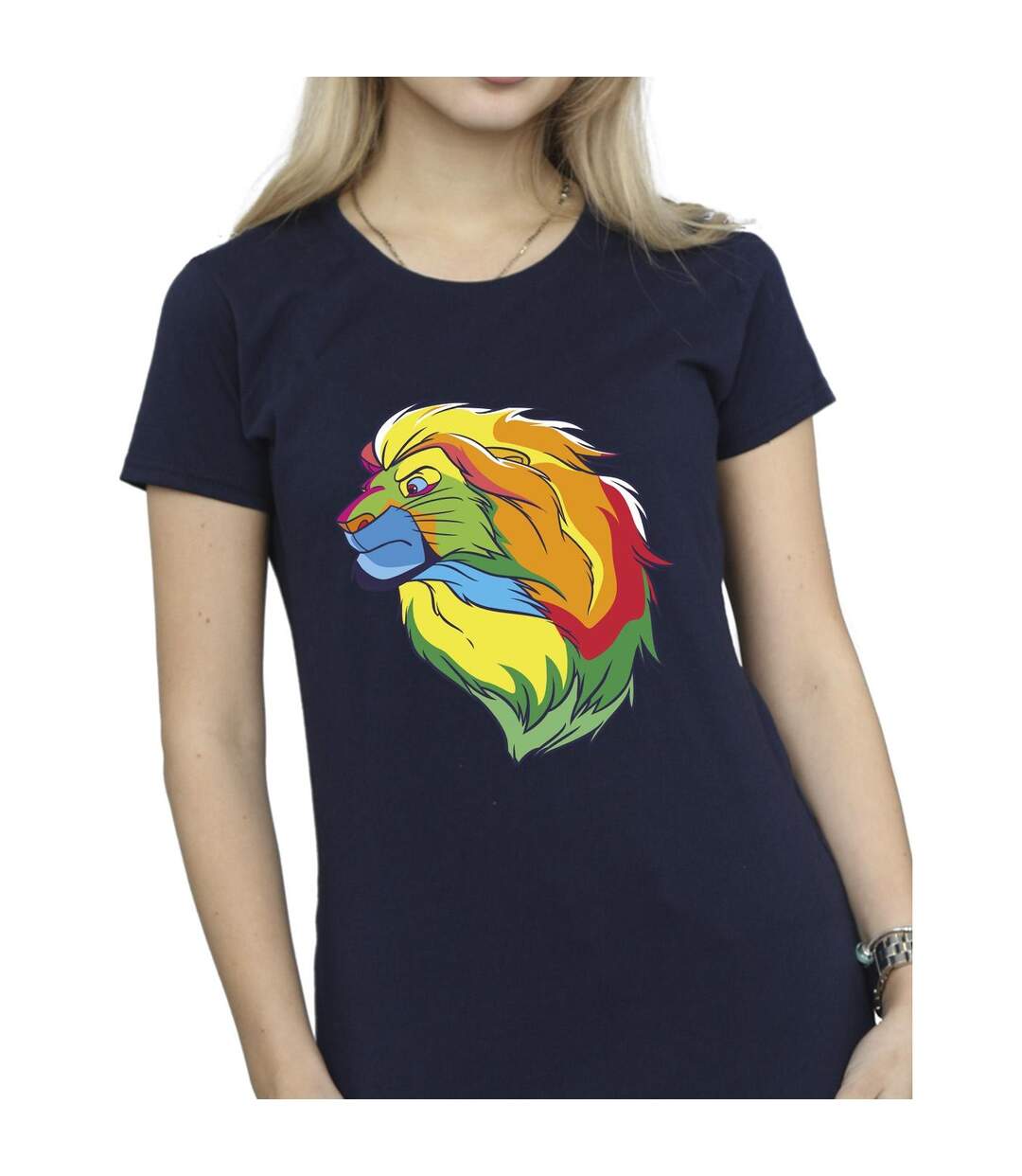 Disney Femme/Ladies T-shirt en coton Le Roi Lion - Couleurs (Bleu marine) - UTBI25243-3