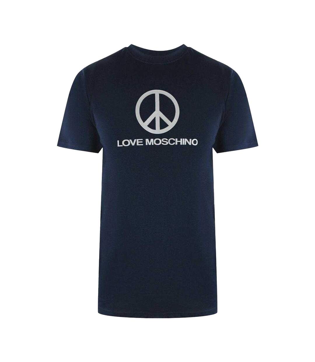 T-shirt Motif/style Symbole De La Paix Homme Bleu Marine Foncé Love Moschino-1