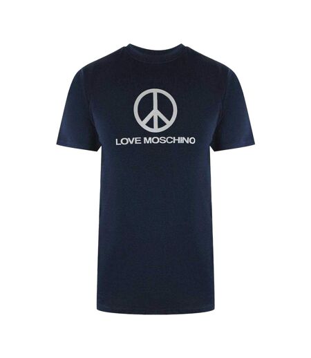 T-shirt Motif/style Symbole De La Paix Homme Bleu Marine Foncé Love Moschino