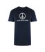 T-shirt Motif/style Symbole De La Paix Homme Bleu Marine Foncé Love Moschino-1