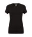 Skinni Fit Womens/Ladies Feel Good Stretch Short Sleeve T-Shirt (Black) - UTRW4422