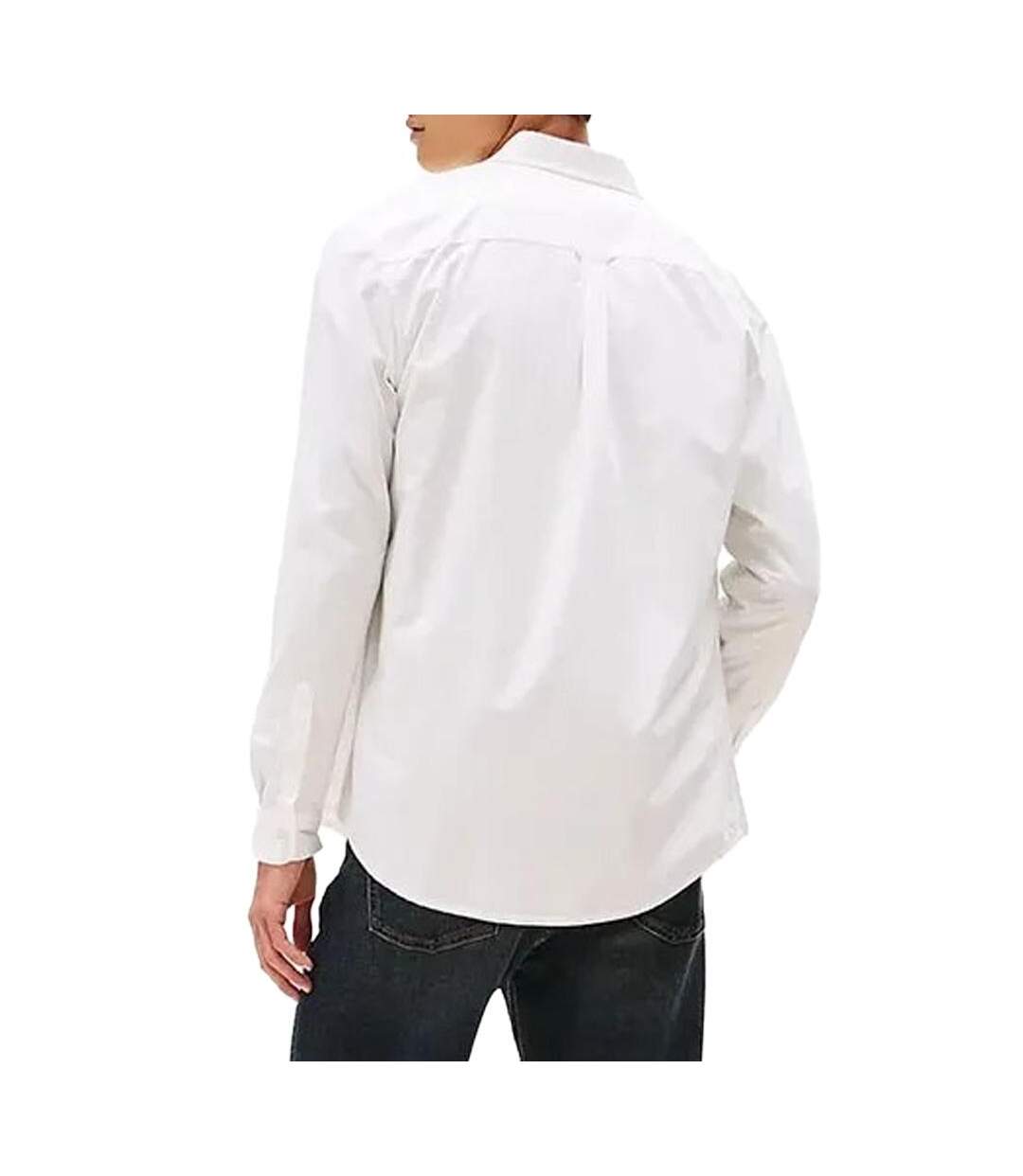 Chemise beige homme tommy hilfiger poplin-2