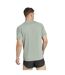 Mens Own The Run T-shirt Silver Green Adidas-3