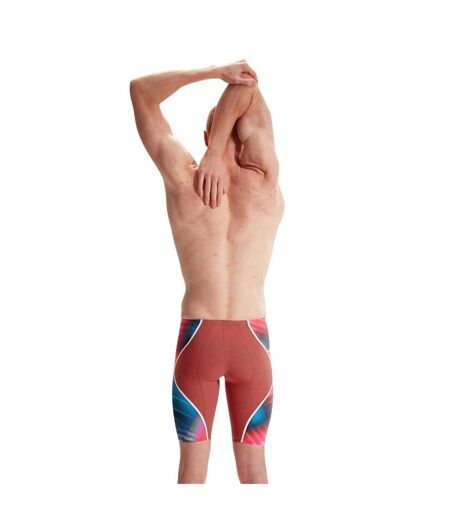 Mens Colour Block Jammer Shorts Red Blue Speedo