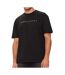 T-shirt Noir Homme Tommy Hilfiger Gold Linear - L