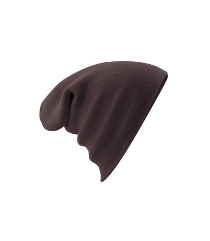 Bonnet à revers mixte chocolat Beechfield