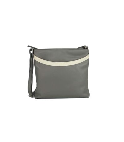 Sac à main aimee femme one size gris / blanc Eastern Counties Leather