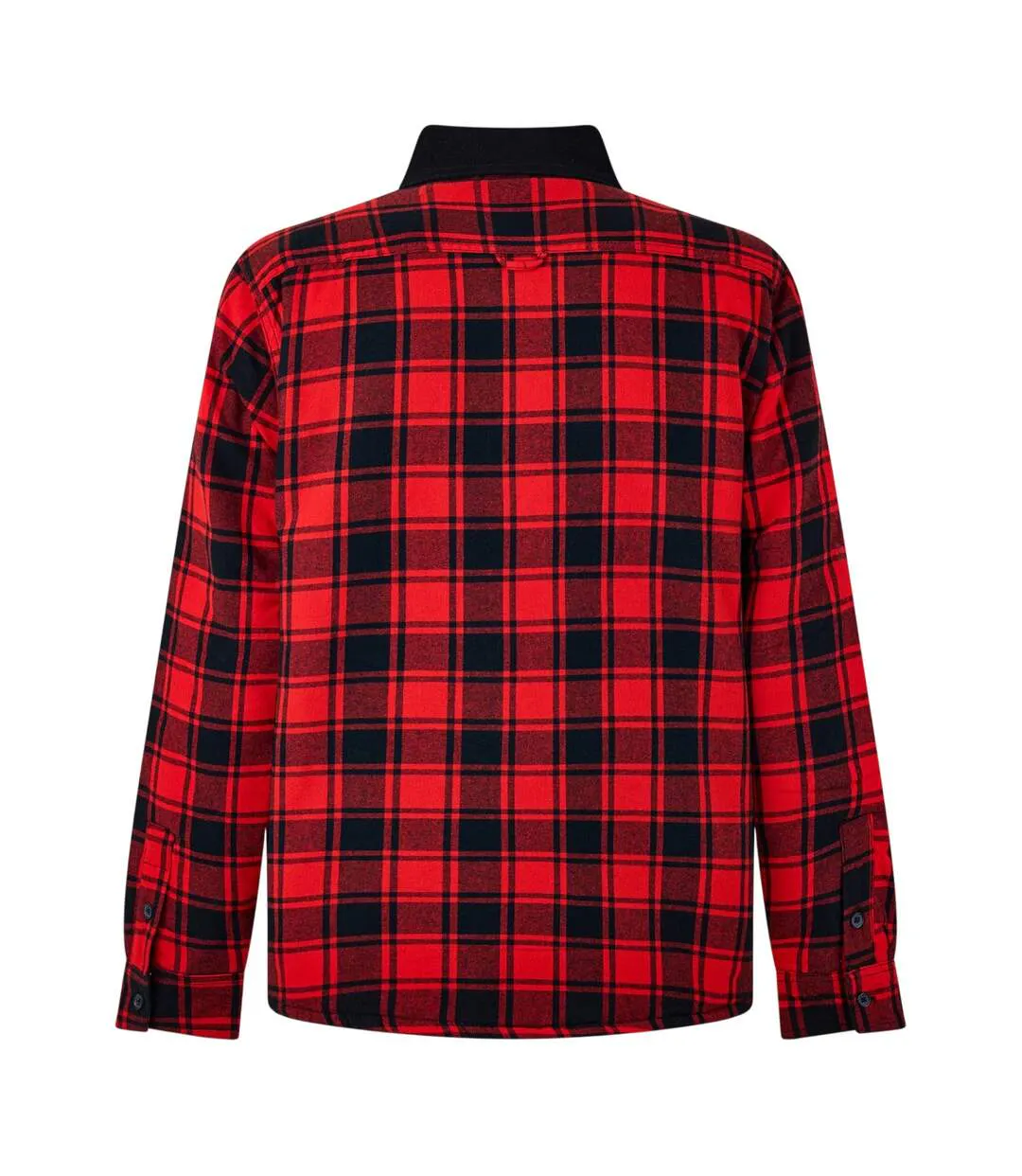 Surchemise Motif/style Motif Écossais Valley Homme Noir Rouge Luke-2