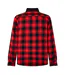Surchemise Motif/style Motif Écossais Valley Homme Noir Rouge Luke-2