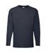 Fruit of the Loom Mens Valueweight Long-Sleeved T-Shirt (Deep Navy) - UTRW9748