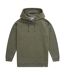 Womens/ladies amber organic relaxed fit hoodie khaki green Animal