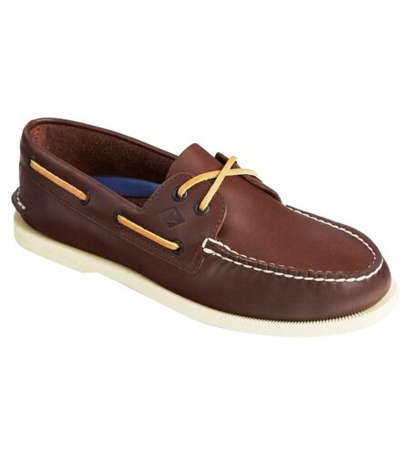 Sperry Mens Authentic Original Leather Boat Shoes (Brown)