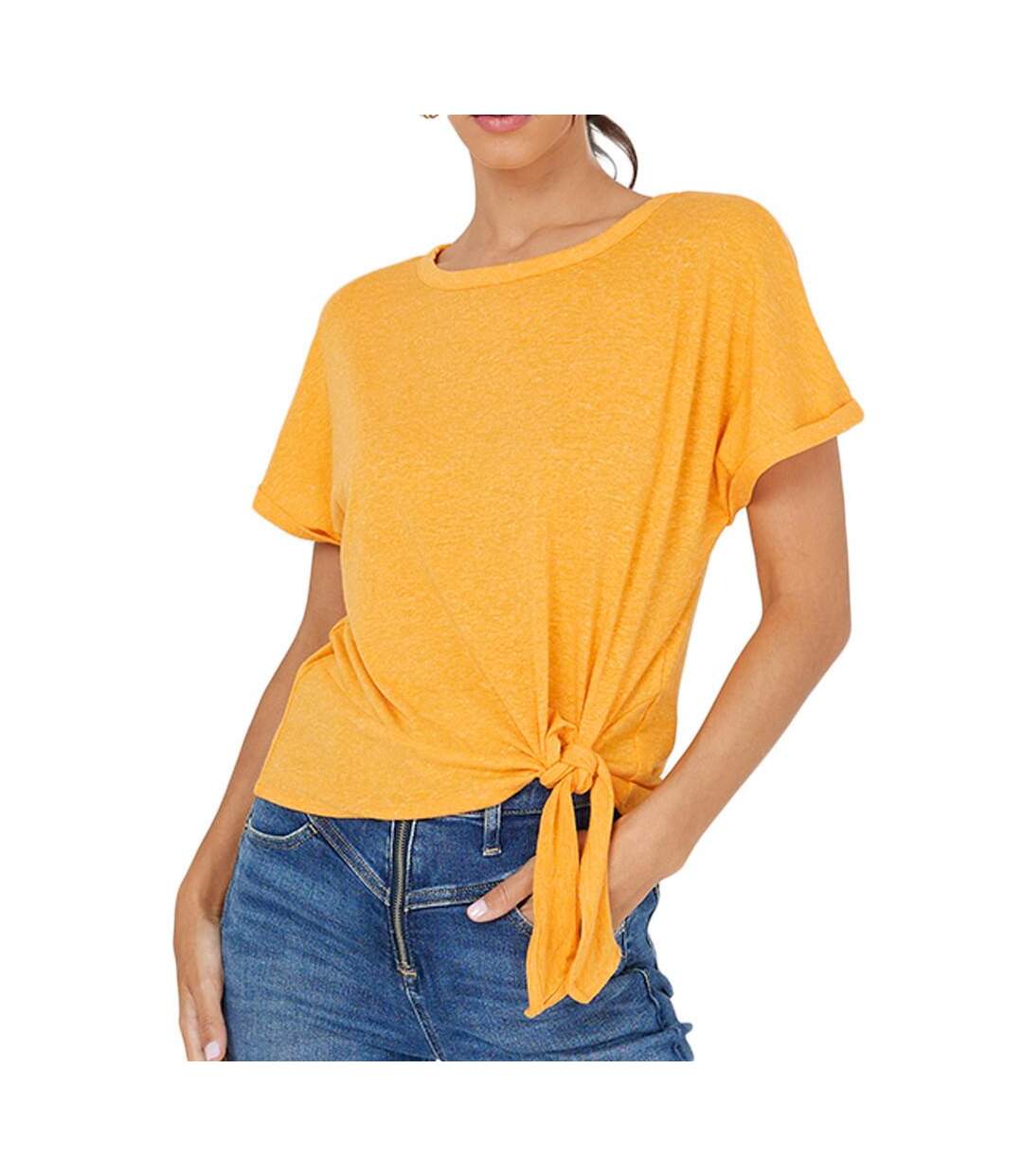 T-Shirt Orange Femme Vero Moda Marijune - M-1