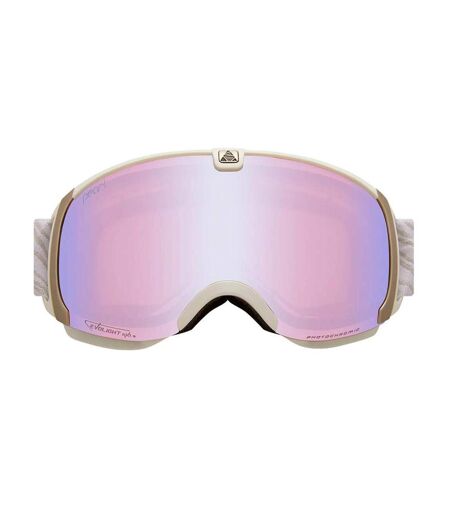 Masque de ski blanc/argent femme cairn pearl evolight