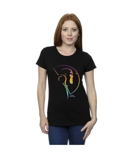 Disney T-shirt en coton Lightyear Blended Stare - Femmes/Dames (Noir) - UTBI28931