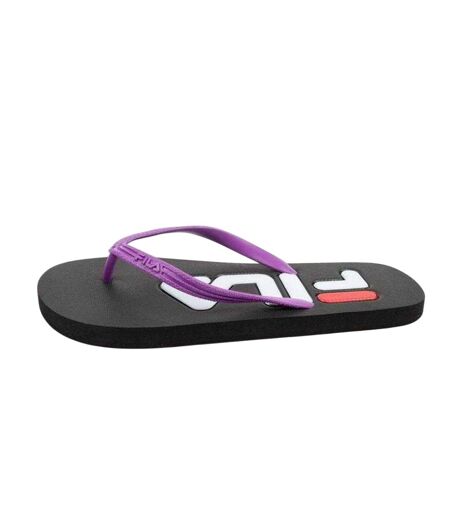 Tongs Troy Femme Noir Violet Fila