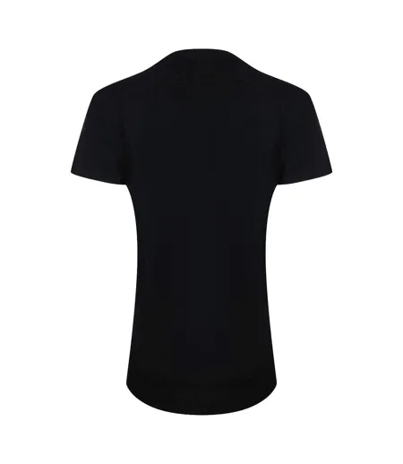 Womens/ladies Groovy Logo Short-sleeved T-shirt Black Love Moschino