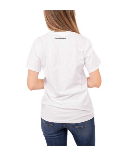 T-shirt Motif/style Logo Femme Blanc Karl Lagerfeld
