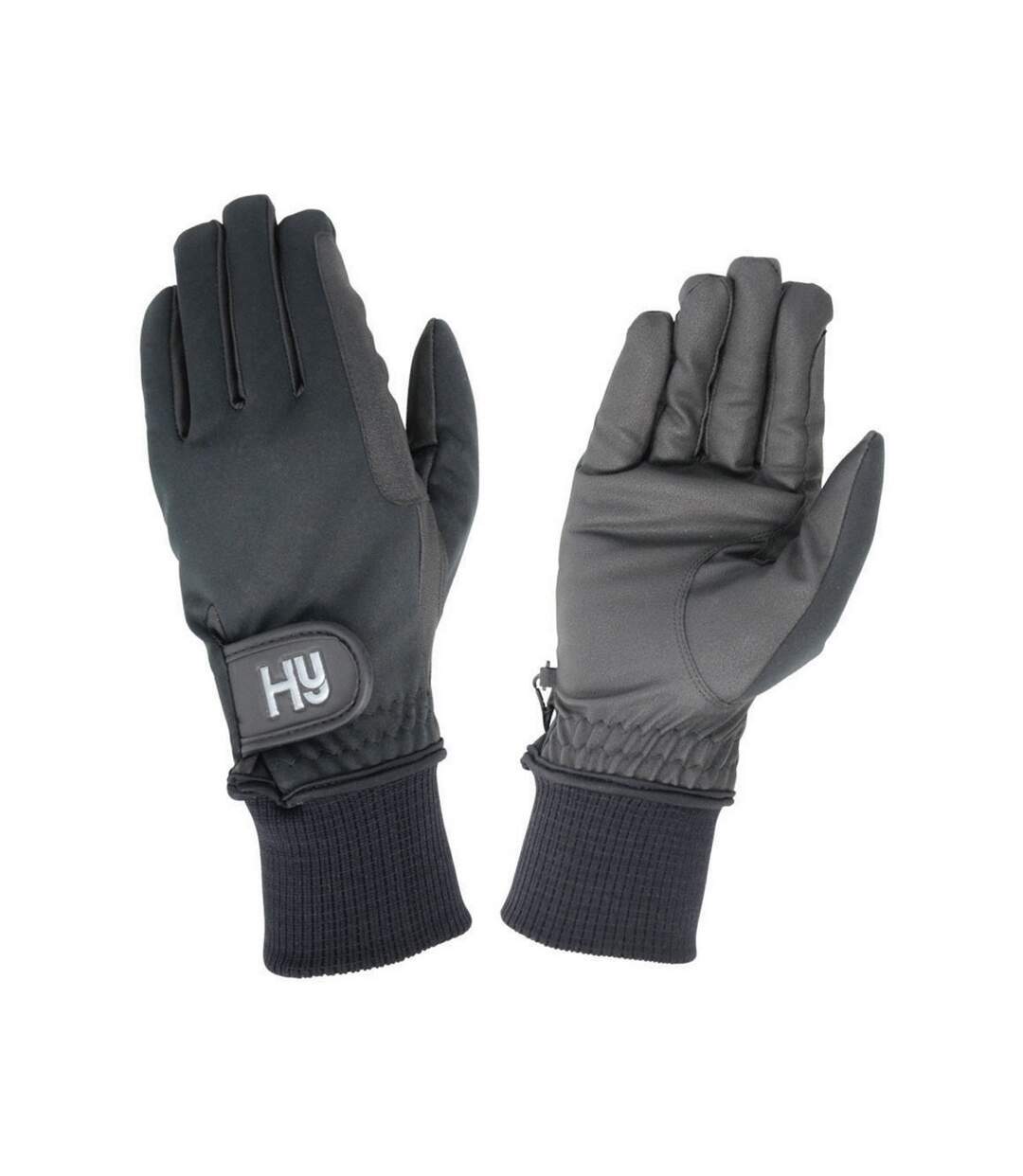 Adults ultra warm softshell gloves black Hy5-1