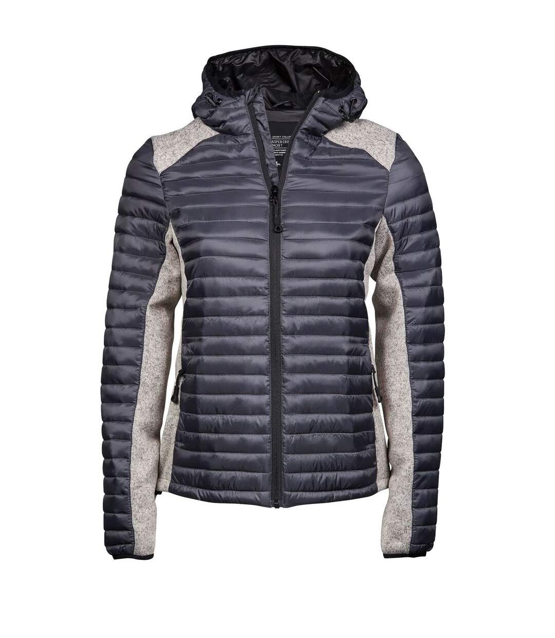 Doudoune à capuche anorak femme - 9611 - gris