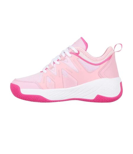 Womens/ladies Mesh Basketball Trainers Pink White Everlast