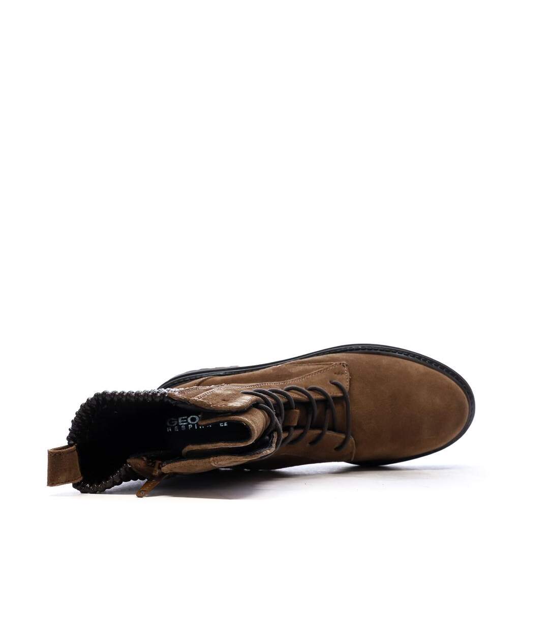Bottines marron/noir femme geox iridea-4
