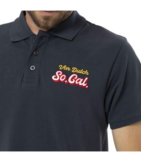 Polo homme manches courtes piqué logo devant et dos Diego Vondutch