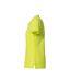 Womens/ladies Plain Polo Shirt Visibility Green Clique-3