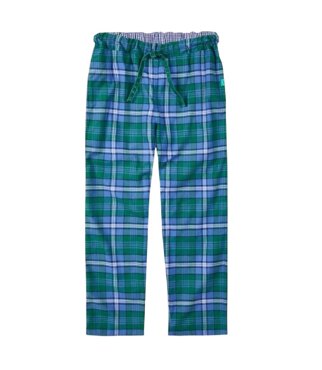 Bas De Pyjama Motif/style Motif Écossais À Carreaux Homme Bleu Sarcelle Loungers-2