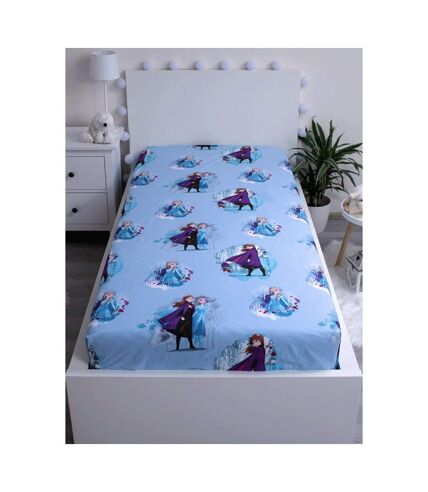 Frozen II Winter Scene Fitted Sheet (Blue) - UTAG1015