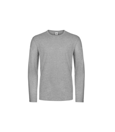 B&C Mens E190 Long Sleeve T-Shirt (Sport Gray)