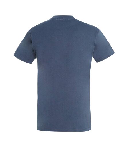 T-shirt manches courtes imperial homme bleu denim SOLS