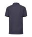 Mens pique polo shirt deep navy Fruit of the Loom