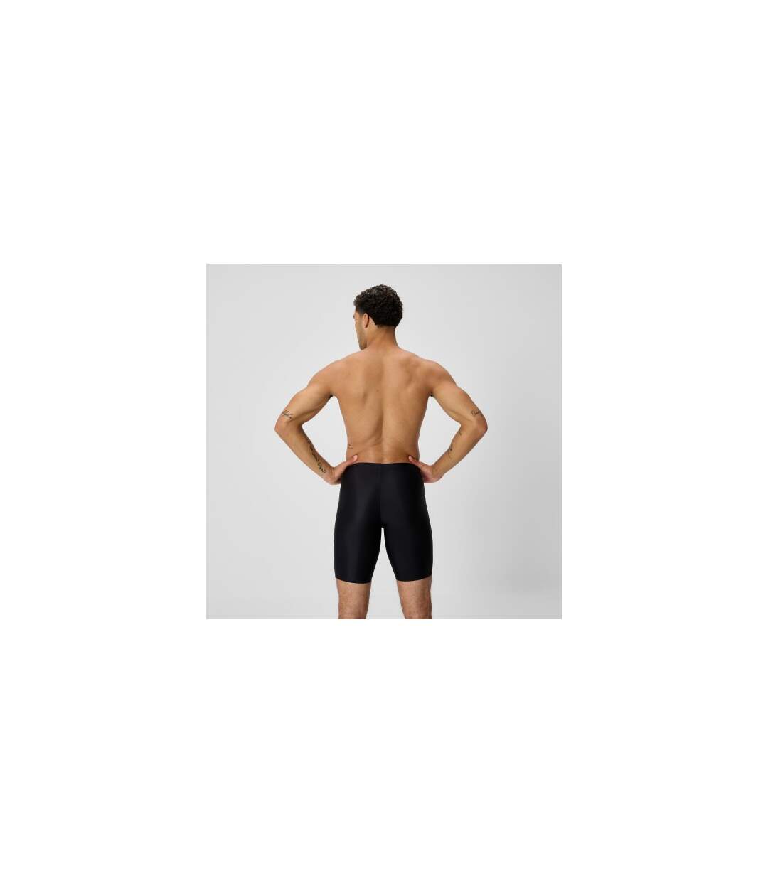 Mens Medley Logo Jammer Shorts Black Speedo-1